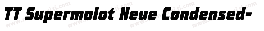 TT Supermolot Neue Condensed字体转换